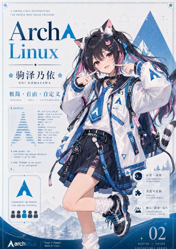 支持 arch 谢谢喵～#日常支持 arch 谢谢喵～#日常