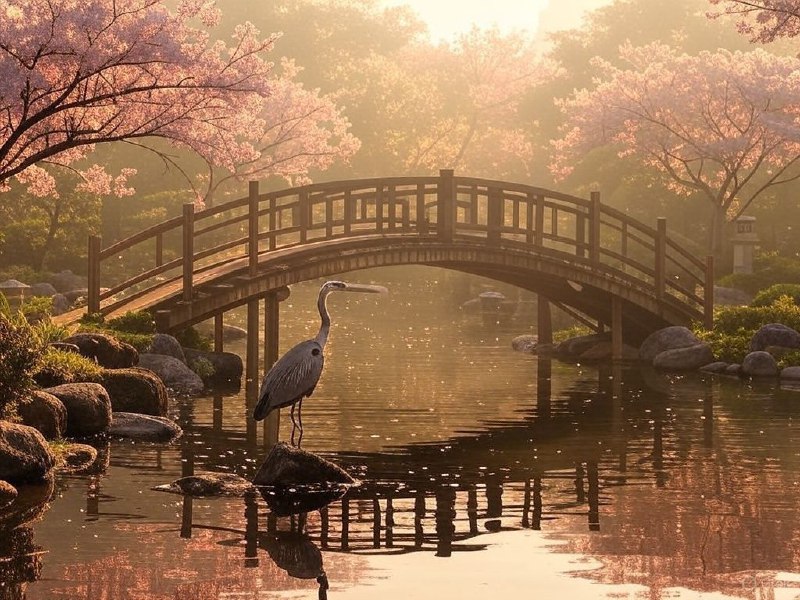 不同模型的图像生成效果😶‍🌫️Prompt:A serene Japanese garden at sunset, featuring a traditional wooden bridge over a tranquil koi pond, surrounded by vibrant cherry blossom trees in full bloom, with soft pink petals gently falling to the ground, and a lone heron standing gracefully by the water's edge. The scene should have a dreamy, ethereal quality with warm golden light and a slight mist in the air, rendered in ultra-high detail with realistic textures and natural colors.Midjourney prompt extensions:landscape,Front view,Sun light, <prompt> --q 0.5 --s 100  --v 6.1 --ar 1:1P1: xAI GrokP2: ​OpenAI DALL·EP3: OpenAI GPT-4oP4: ​Google ImagenP5: Midjourney👇评论区投票😉不同模型的图像生成效果😶‍🌫️Prompt:A serene Japanese garden at sunset, featuring a traditional wooden bridge over a tranquil koi pond, surrounded by vibrant cherry blossom trees in full bloom, with soft pink petals gently falling to the ground, and a lone heron standing gracefully by the water's edge. The scene should have a dreamy, ethereal quality with warm golden light and a slight mist in the air, rendered in ultra-high detail with realistic textures and natural colors.Midjourney prompt extensions:landscape,Front view,Sun light, <prompt> --q 0.5 --s 100  --v 6.1 --ar 1:1P1: xAI GrokP2: ​OpenAI DALL·EP3: OpenAI GPT-4oP4: ​Google ImagenP5: Midjourney👇评论区投票😉