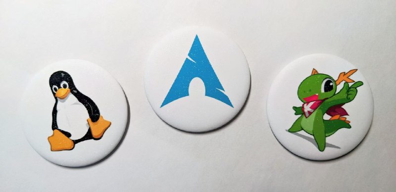Linux & Arch Linux & KDETux & Arch Linux Logo & Konqi